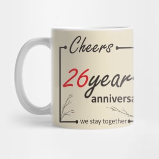 26 Year Anniversary Mug